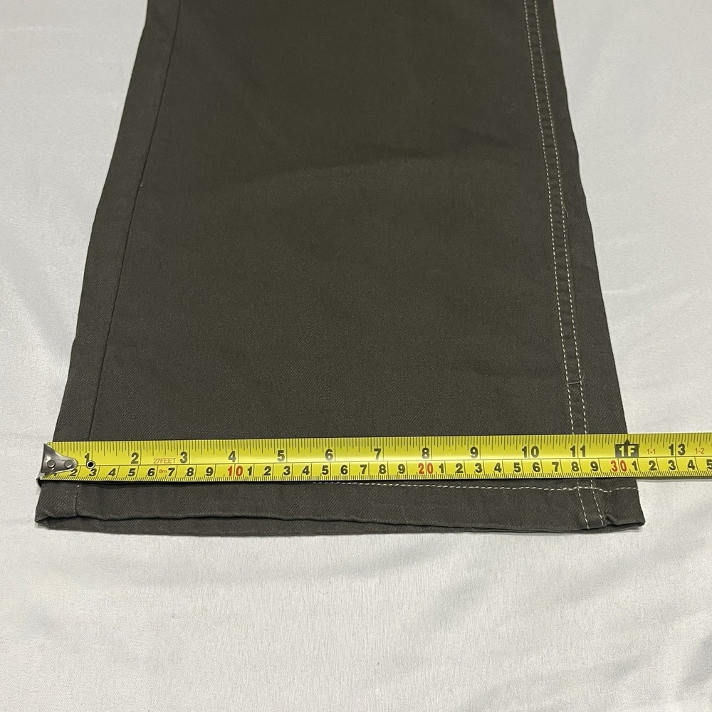 NWT PacSun Wide Leg Cargo Pants Olive Green High Rise Size 28 Streetwear - Picture 8 of 8